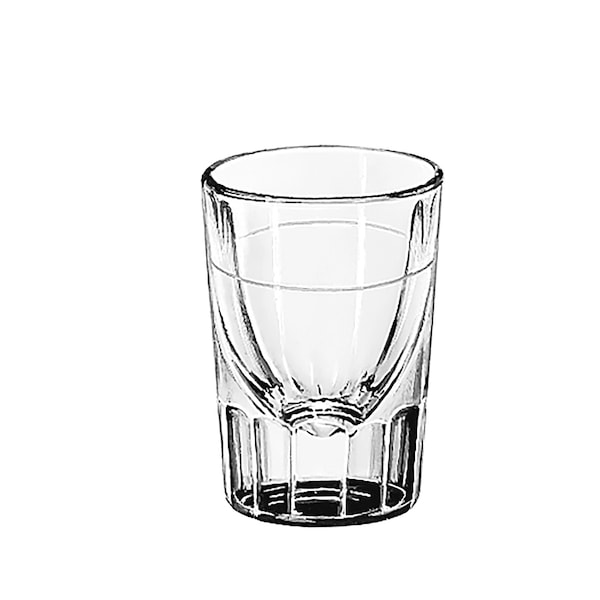 Libbey Libbey 1.5 oz. Fluted Lined Whiskey - Line At 3/4 oz. Glass, PK48 5127/S0710 - main